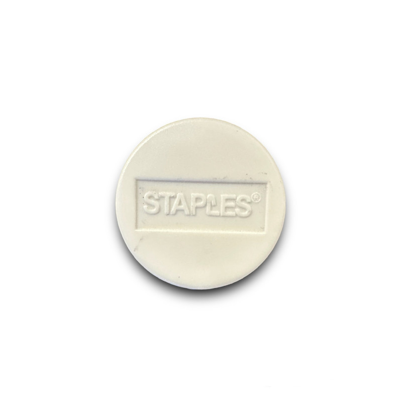 Magnes do tablic magnetycznych STAPLES 30mm BIAŁY